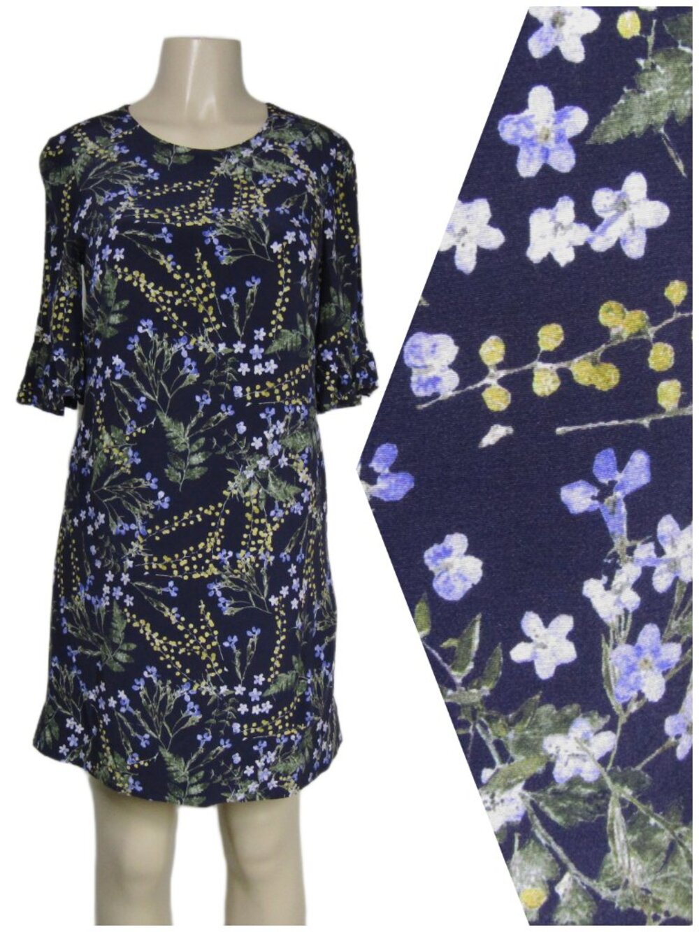 HOBBS LONDON Wildflower Floral Garden Party Career Shift Occasion Spring Dress 6